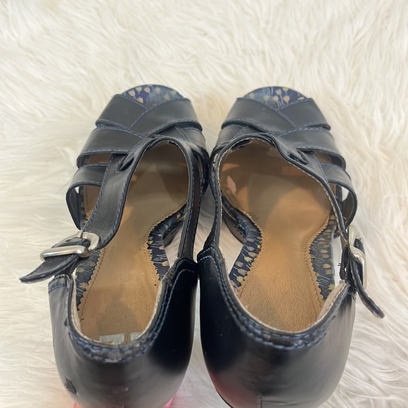 r2 Hudson women’s 9 navy platform 4in heals - Picture 8 of 11